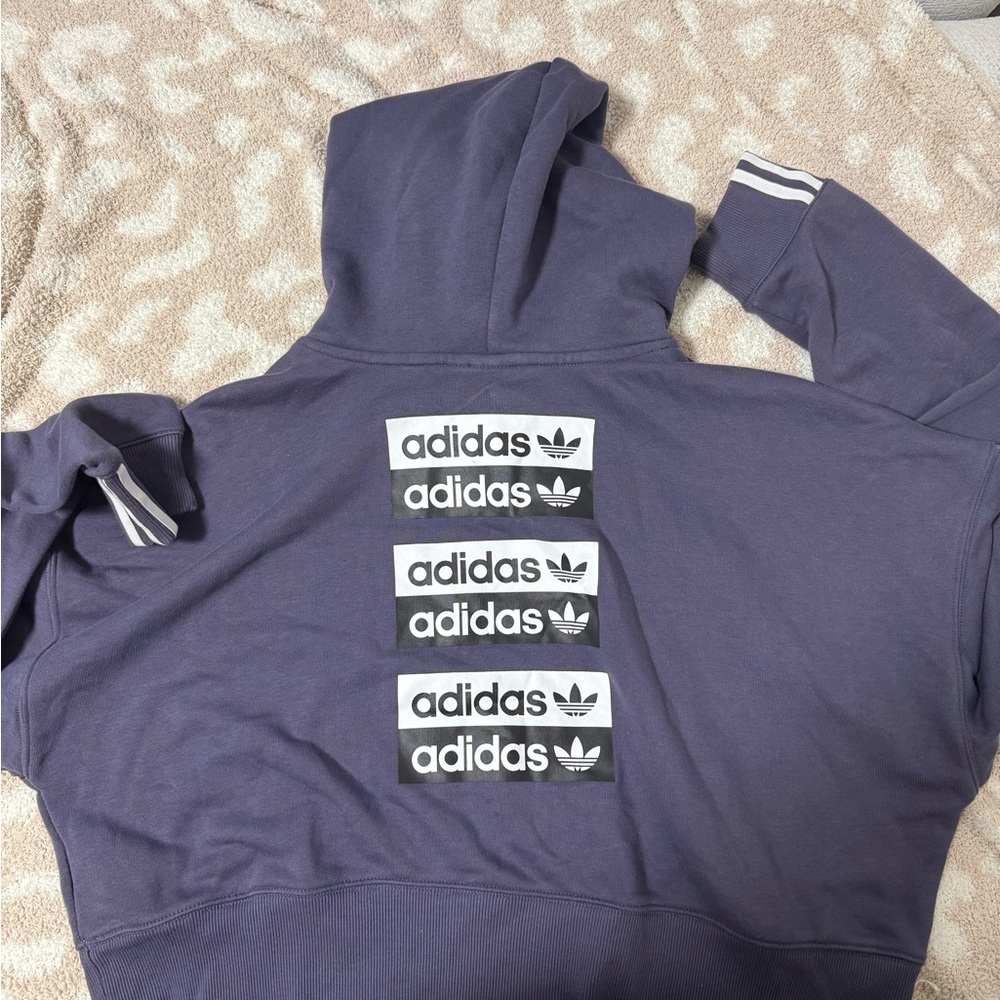 adidas women Dark Purple Hoodie - Picture 4 of 5